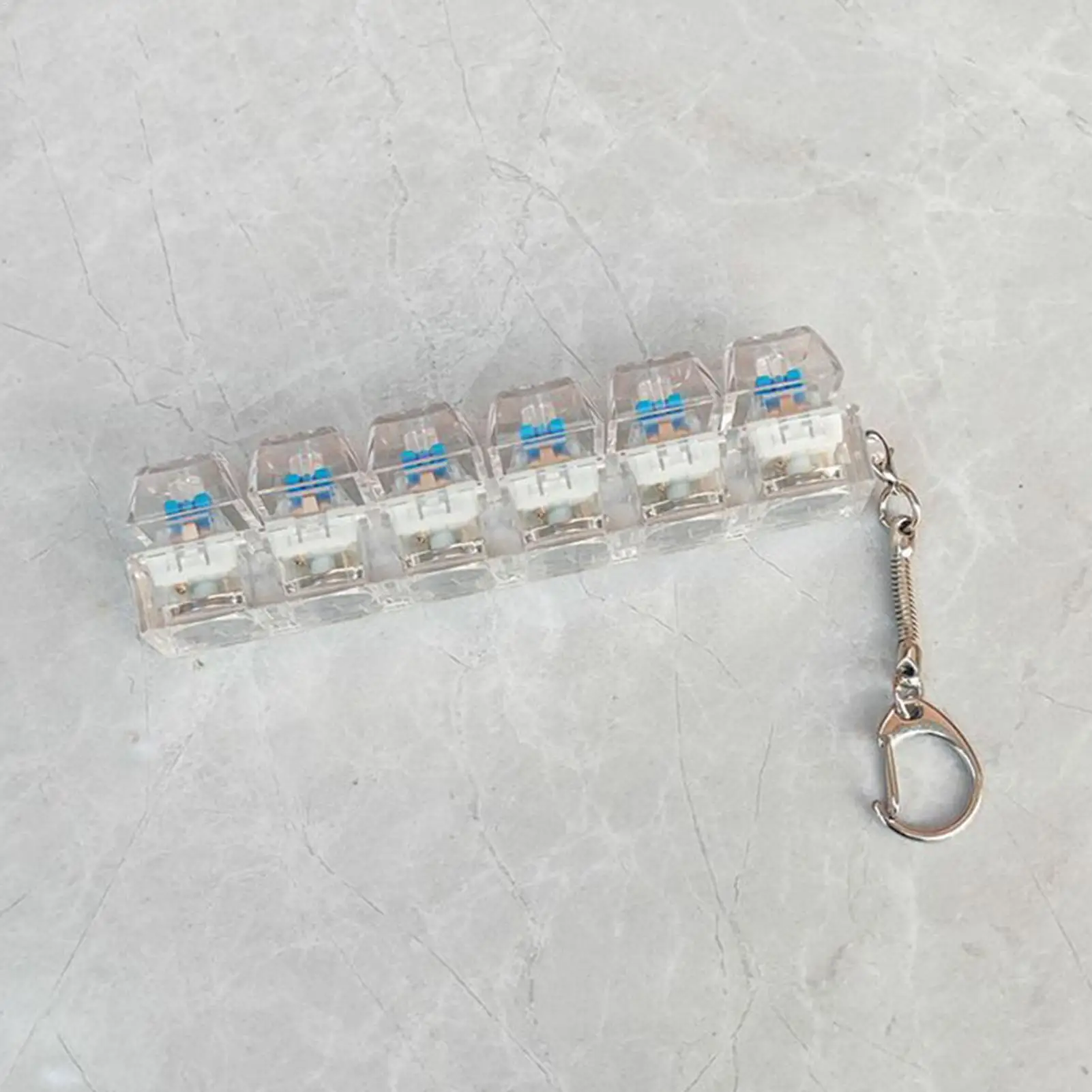 Fidget clicker teclado mecânico com luz chaveiro botão fidget chaveiro pingentes para viagens mesa de escritório escola carro