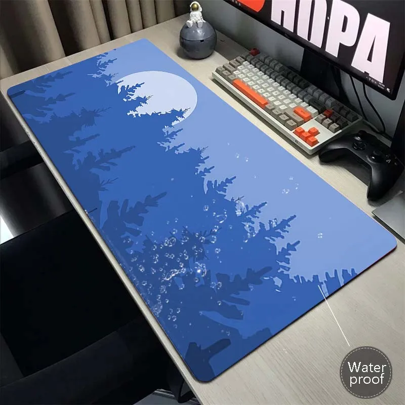 

Forest Gaming Mouse Pad Computer Gamer Desk Mat XXXL Waterproof Mousepad Keyboard Soft Pads коврик для мыши с подсветкой 90x40cm