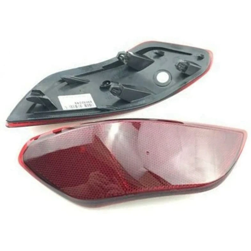 5 Pair Car Red Rear Bumper Rear Bumper Lamp Reflector For-Porsche Cayenne 2011-2014 95863110500 95863110600