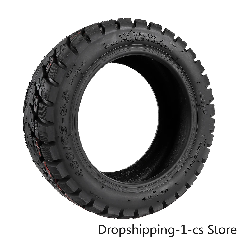 Ulip 11 Inch 100/65-6.5 Tubeless Tire Widened & Thickened Vacuum Tire Off-Road Tire with PVR50 Nozzle