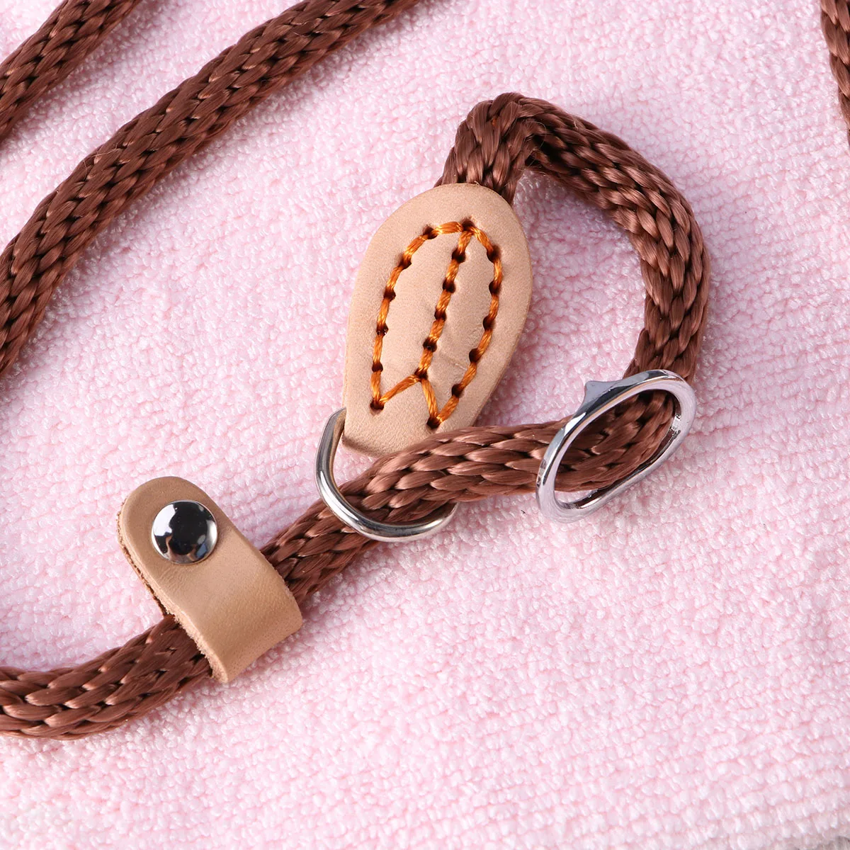 

Pet Leash Lead Rope Hand Woven Dog Bold Traction Outdoor Training Collar Towing