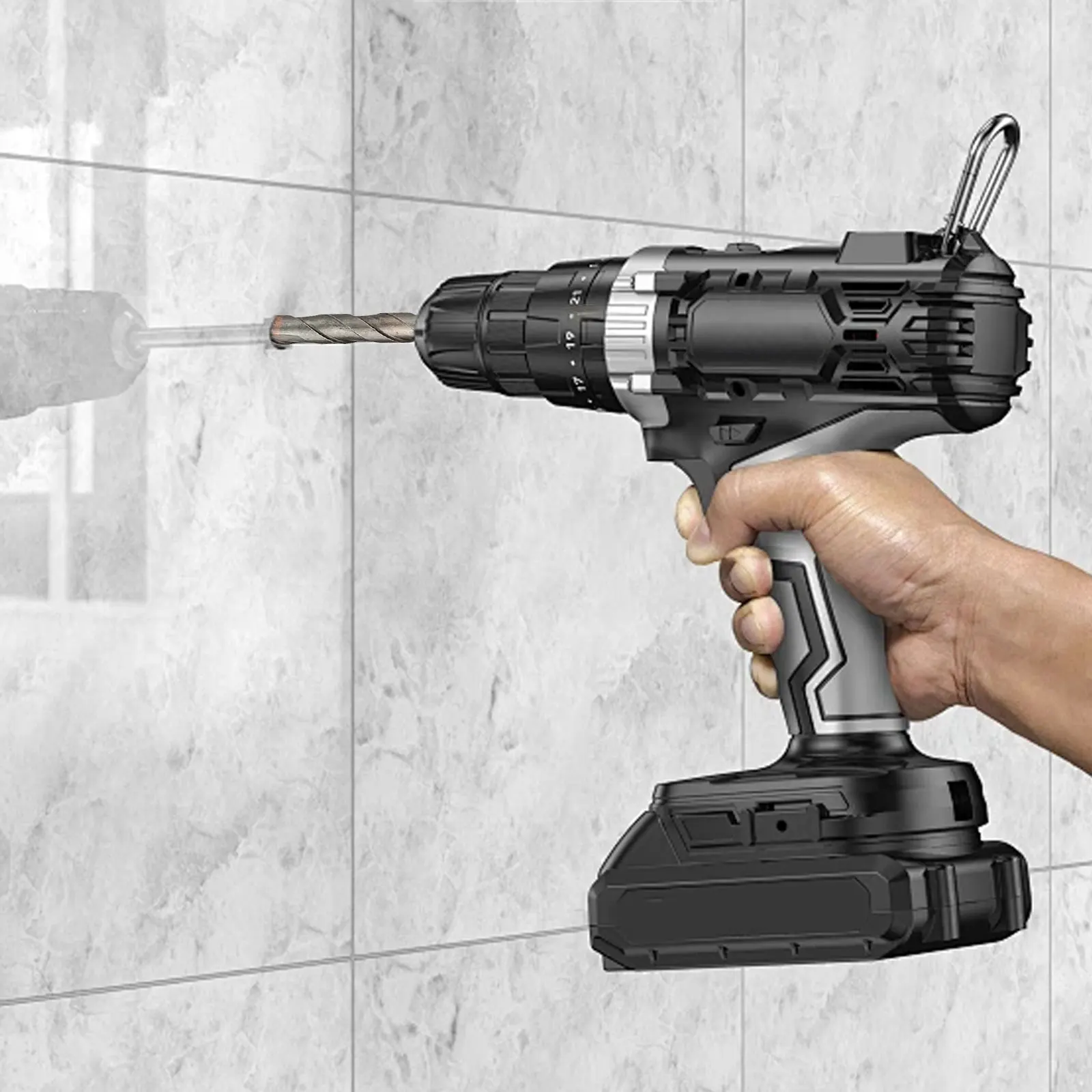 Broca excêntrica serrilhada de quatro gumes, 5 peças para perfuração a seco telhas cerâmicas vidro mármore concreto broca de aço inoxidável