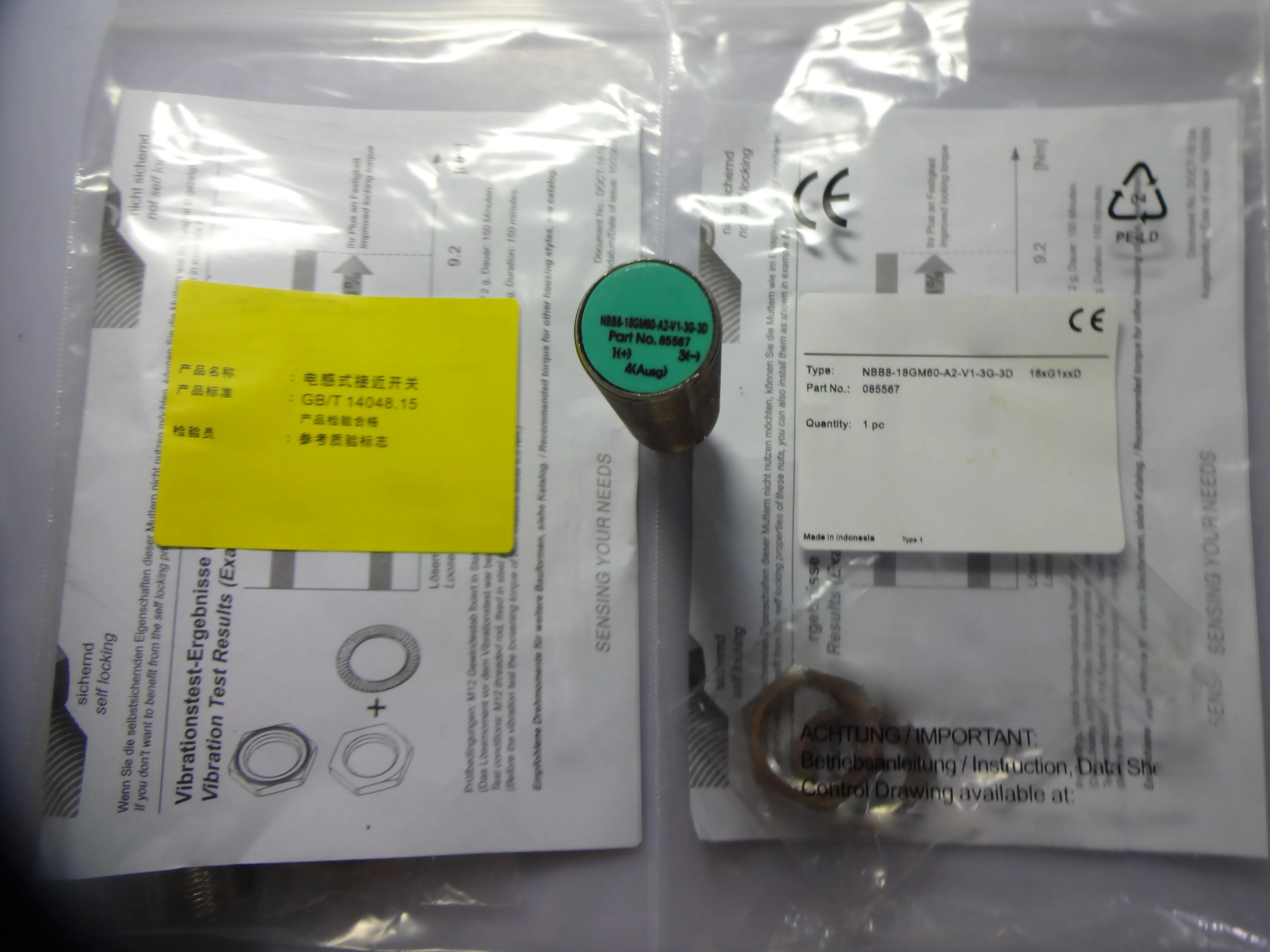 

New Proximity Switch Sensor in Stock NBB5/NBN8/NBB8-18GM50-EO/E0/E3/E2-V1 Reliable Gold Seller One-year Warranty