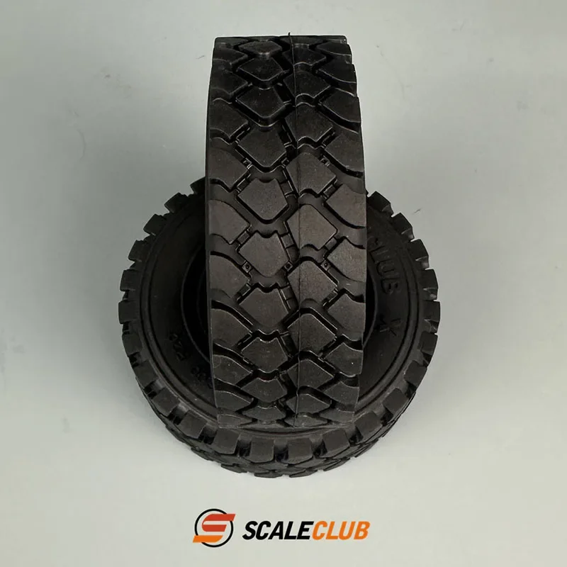 2pcs Scaleclub Rubber 95MM Diameter Tire for 1/14 Tamiya RC Truck Tipper DAKAR Rally Crawler Car SCANIA 770S VOLVO BENZ MAN TGX