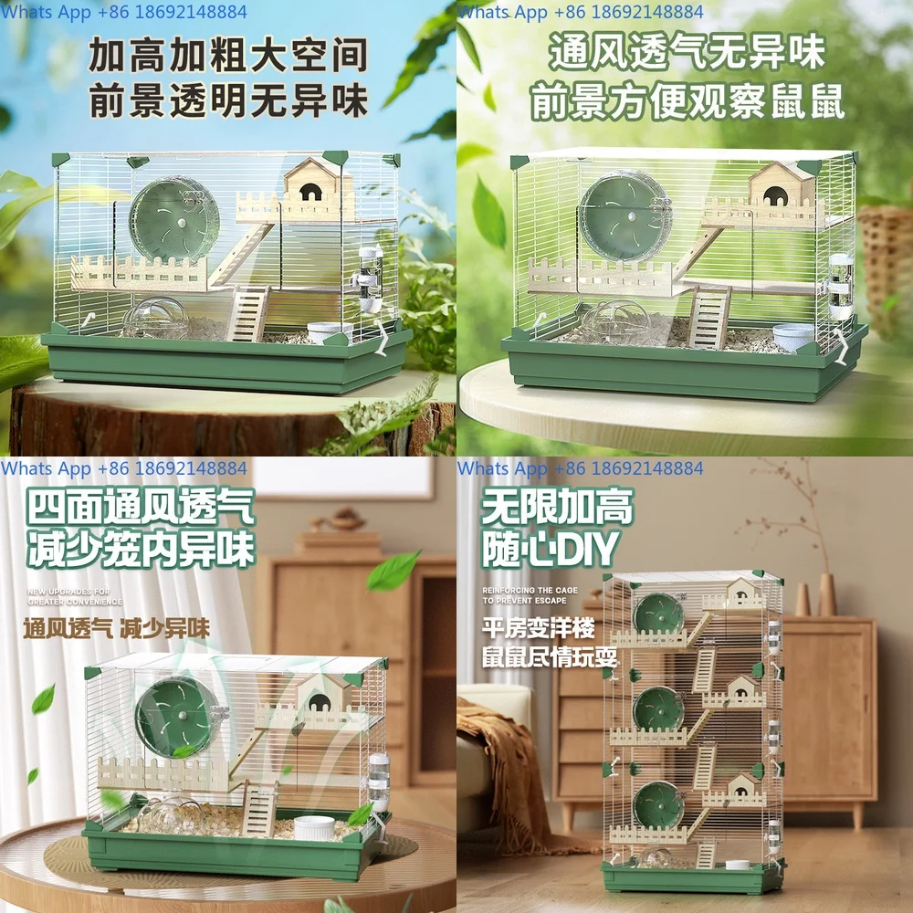 قفص هامستر شفاف من الأكريليك للاستخدام المنزلي مناسب للهامستر والحيوانات الأليفة الصغيرة #1