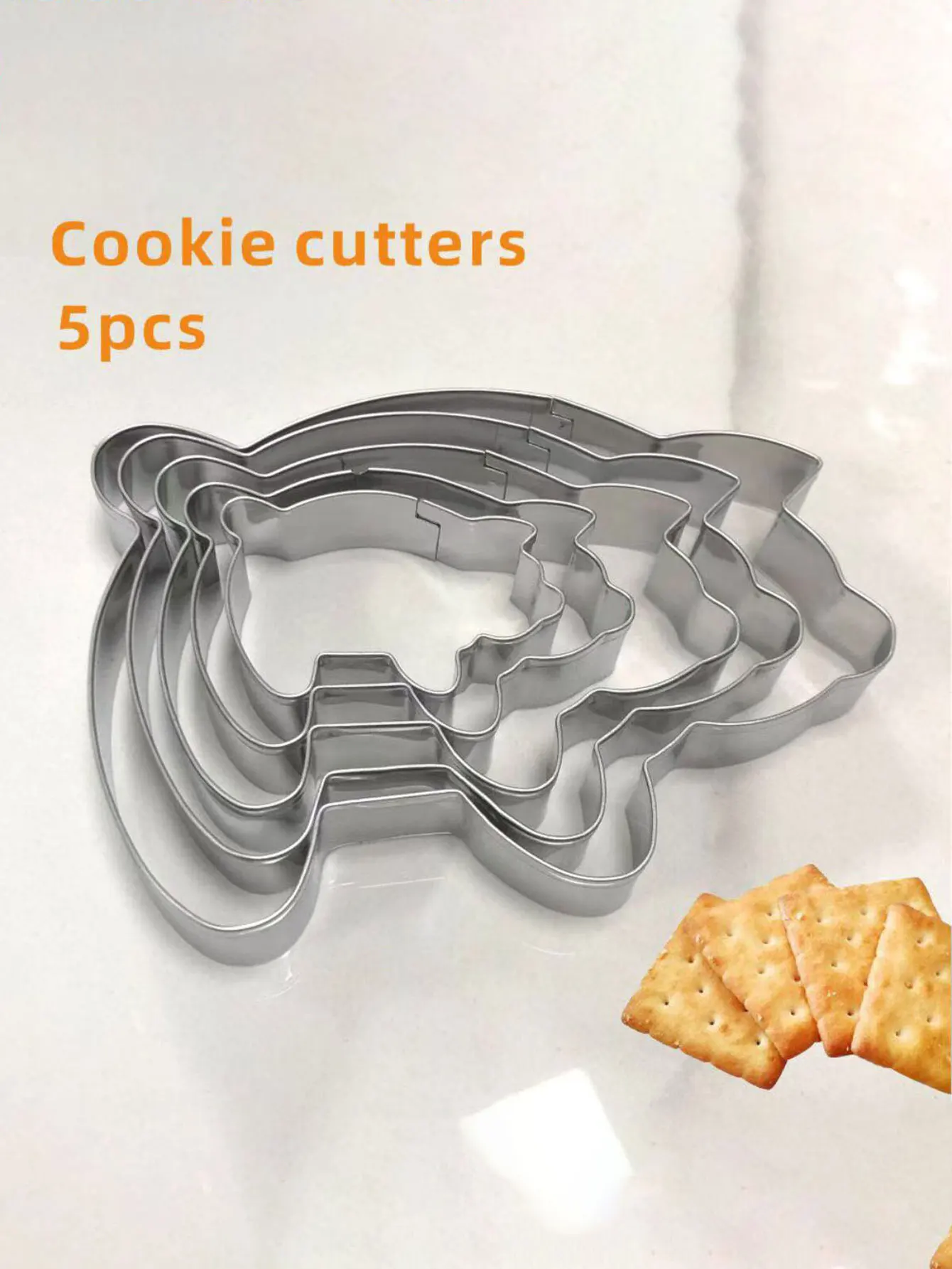 

New Stainless Steel Pig-Shaped Cookie Cutter Set for Baking Tools, Creative Mold for Making Pig-Shaped Biscuits