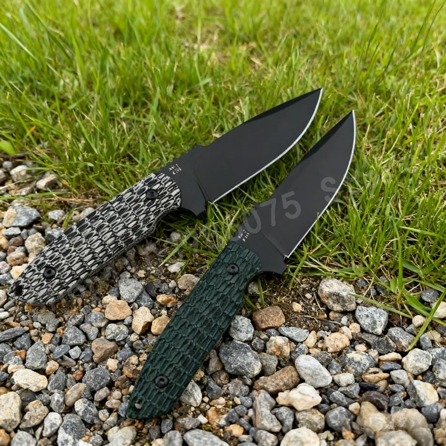 

Rockeye Outdoor Small Straight Knife D2 Steel Blade G10 Handle High Hardness Survival Portable Self-Defense Tactical Knife