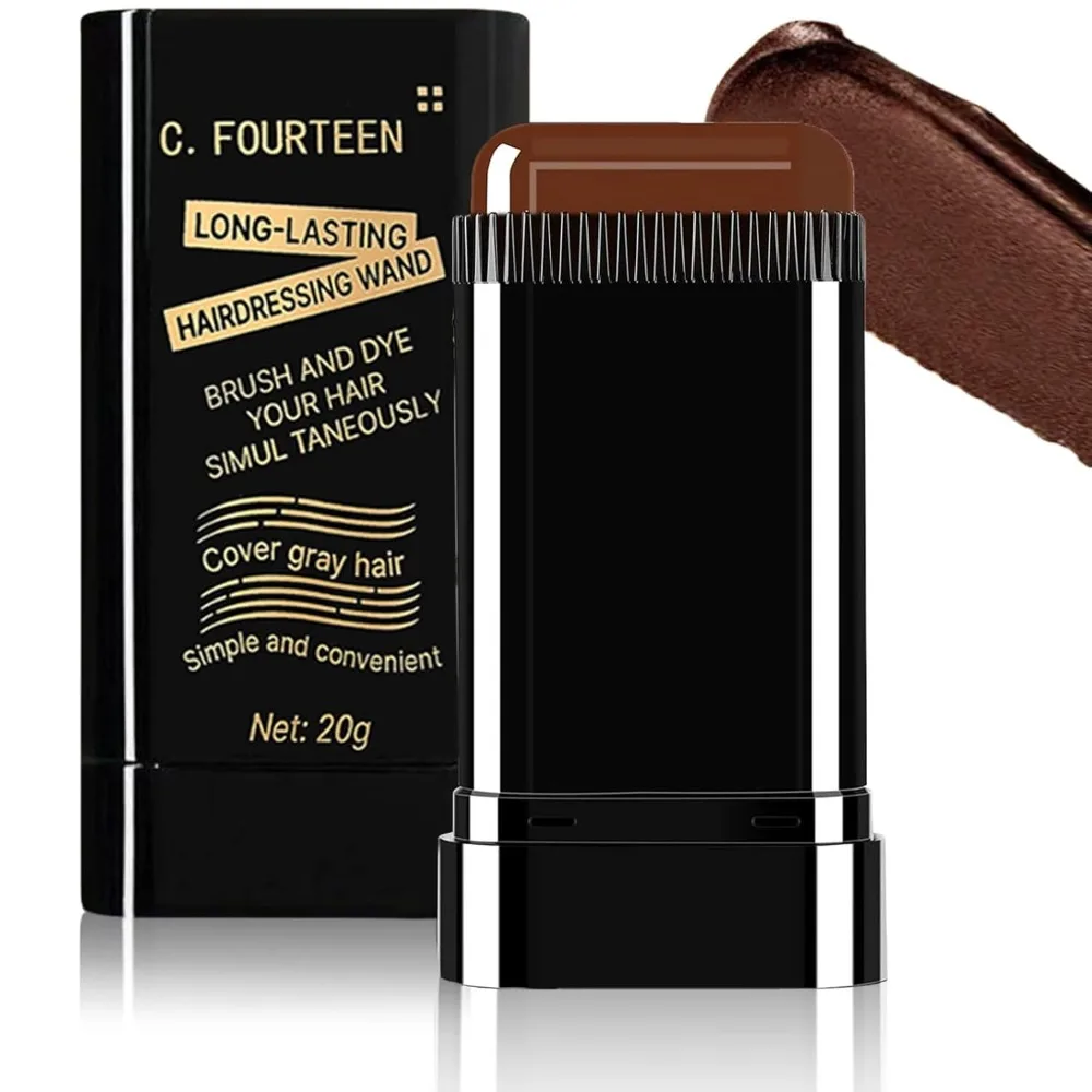 New Waterproof Comb Hair Dye Sweat-proof Black Color 2 in 1 Instant Dye Easy to Use Hair Colouring Cream for Gray Hair Coverage
