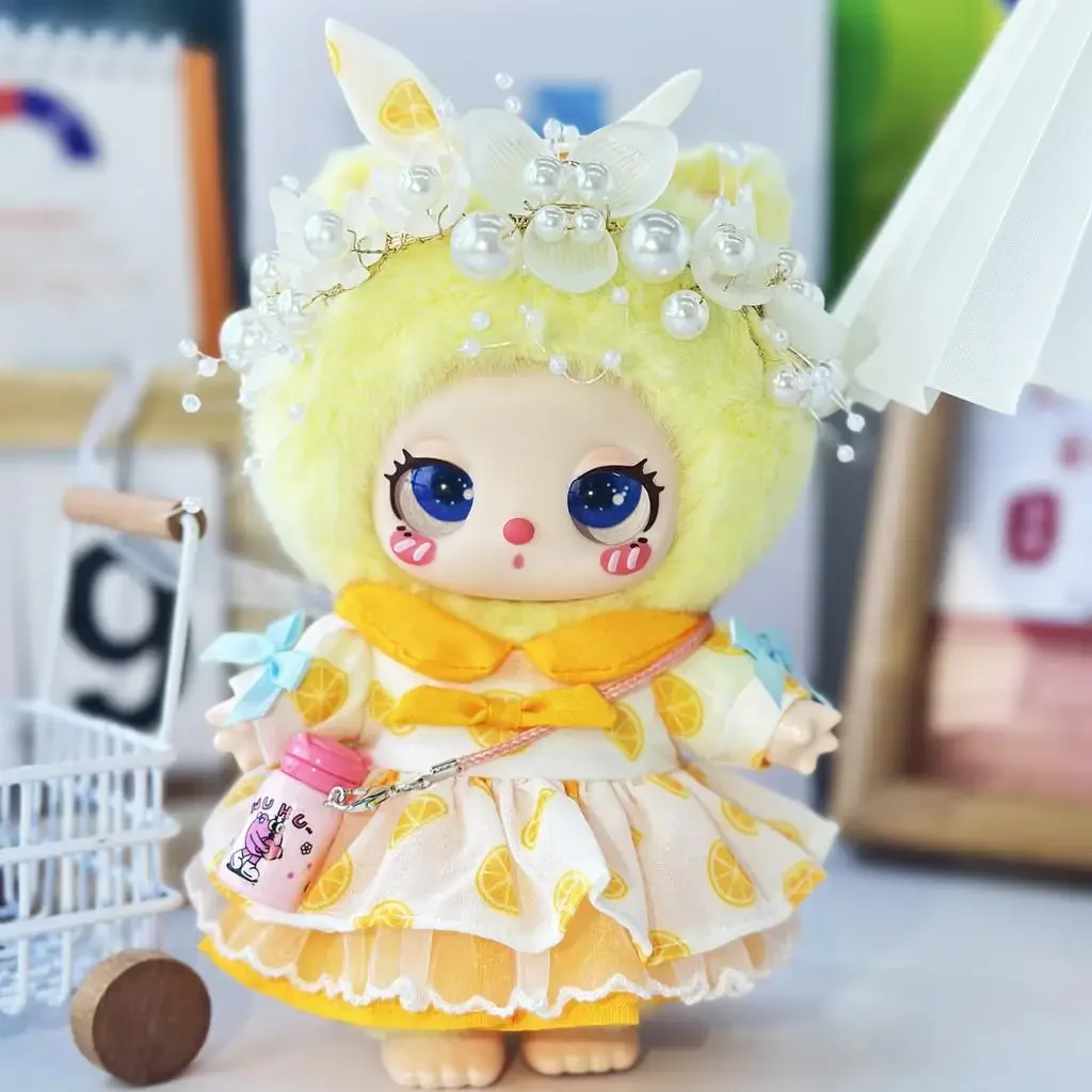 Mini Doll'S Clothes Outfit Decoration For Liila Lucky Cat Idol beautiful dress Little Clothes