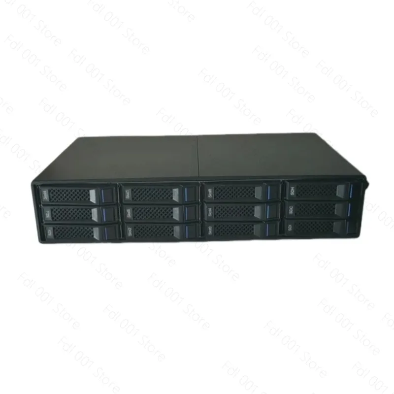 12-Disk hard disk expansion cabinet external storage box 12g backplane can be connected in series with multiple cages