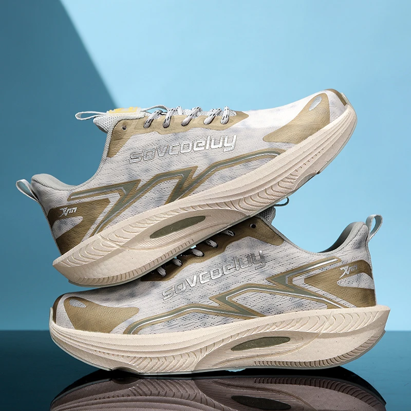 New Lightweight and Breathable Sneakers, Mesh Running Shoes, Ultra-light Popcorn Carbon Plate Casual Sneakers, Couple Style view 2