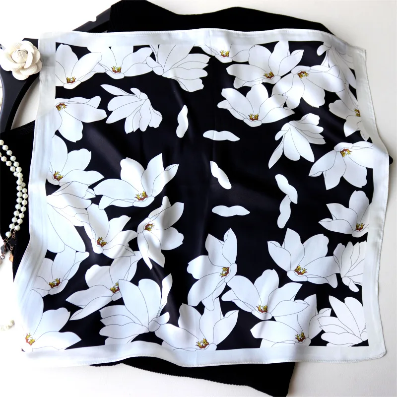 flowers-print-small-silk-scarf-12mm-women-square-head-bandanas-shawl-hair-neck-bag-accessories-women-foulard-femme-53cm