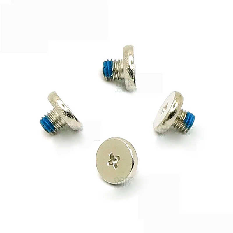 100Pcs CM5*5mm Nickel Plated Steel Cross Phillips Ultra Thin Low Flat Head Screw Anti Loosening of Rear Glue Application Bolt