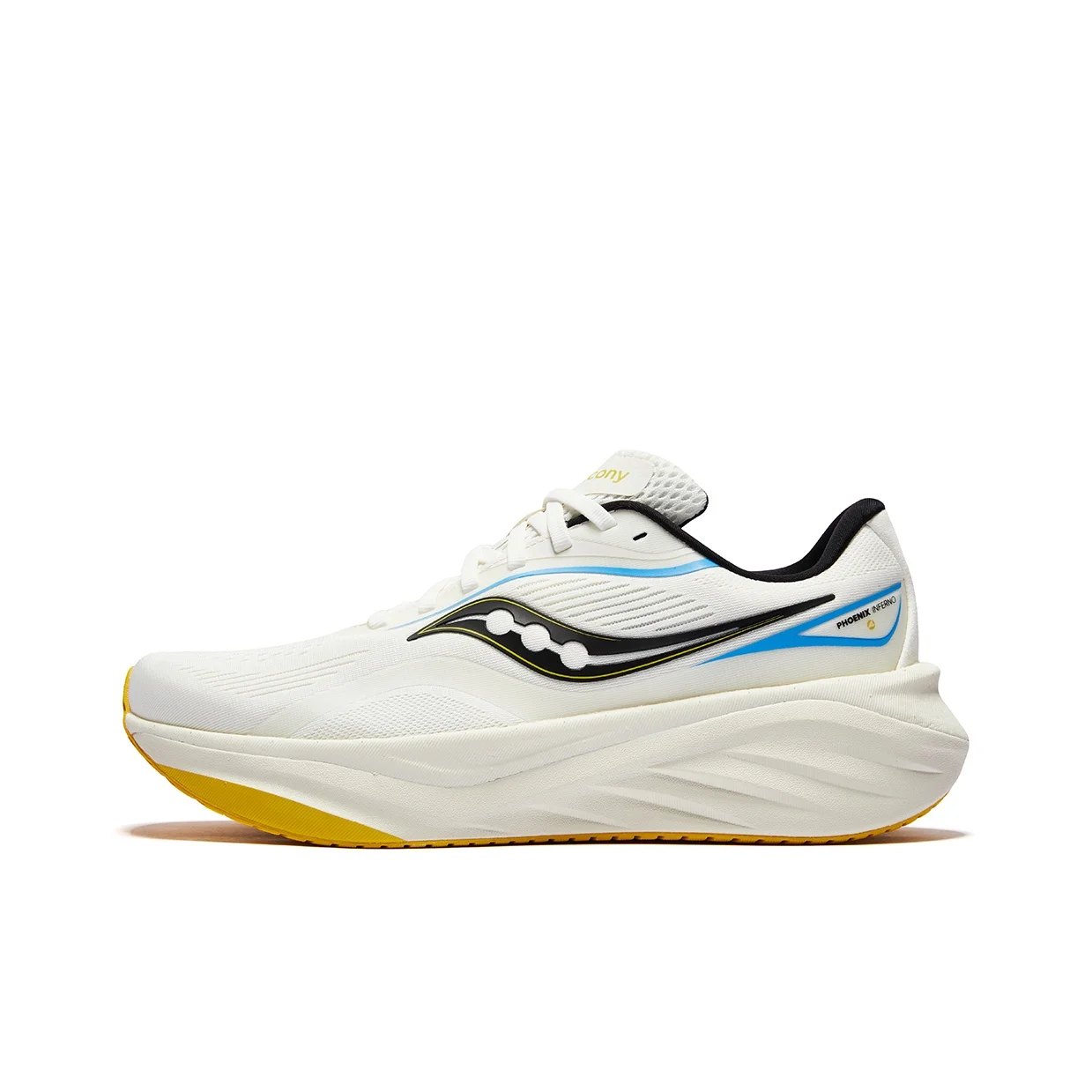 Saucony PHOENIX INFERNO 4 Low top PWRVIZI Training Racing Running Shoes Men's Beige Black S28242-7