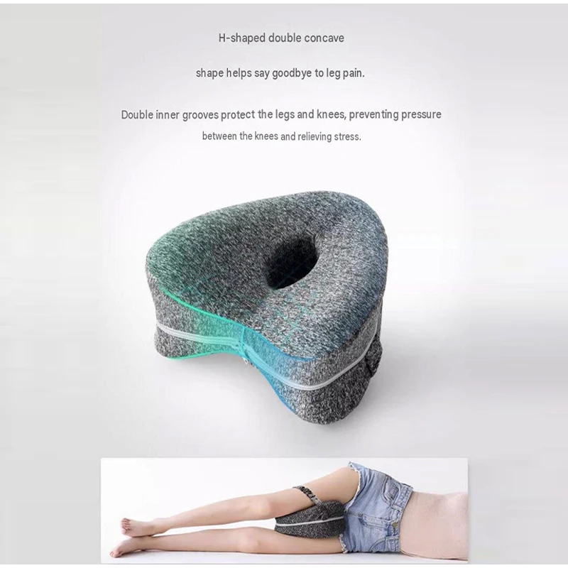 1 Stück Memory-Schaum-Kniekissen, orthopädisches Stützkissen für seitlichen Ischias, Sofa-Beinpolster zur Linderung von Ermüdungserscheinungen – Detail 6