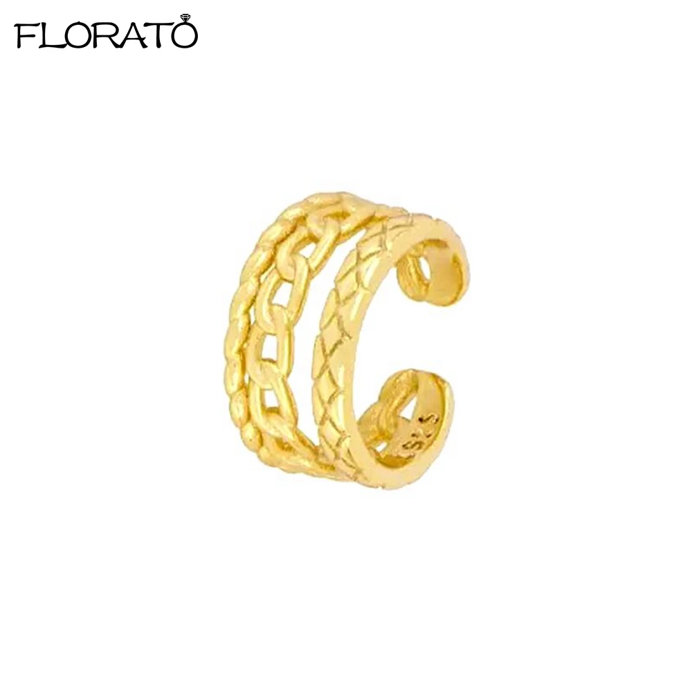 1 قطعة المرأة الموضة Pierkless قرط كبس القرط Vintage الذهب اللون العصرية Earcuff أقراط فتاة هدية بسيطة ارتداء اليومي مجوهرات #2