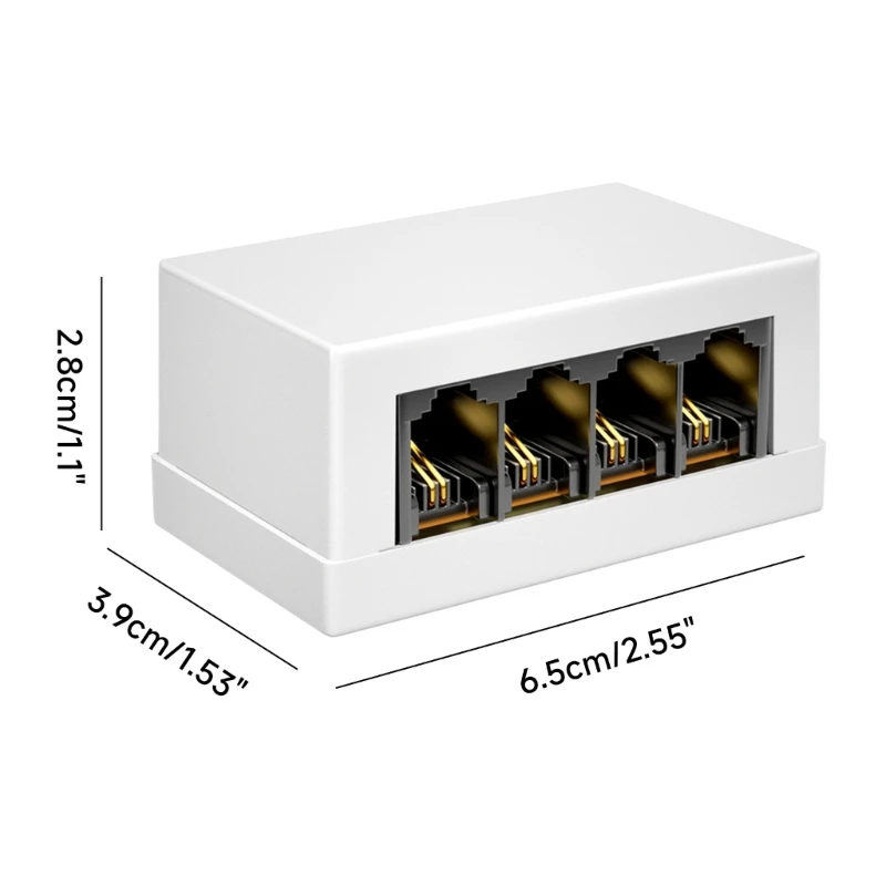 RJ45 から RJ11 コンバータ ネットワードから電話へのコンバータ 効率的な電話接続をお楽しみください RJ45 から RJ11 4 ウェイドロップシッピング