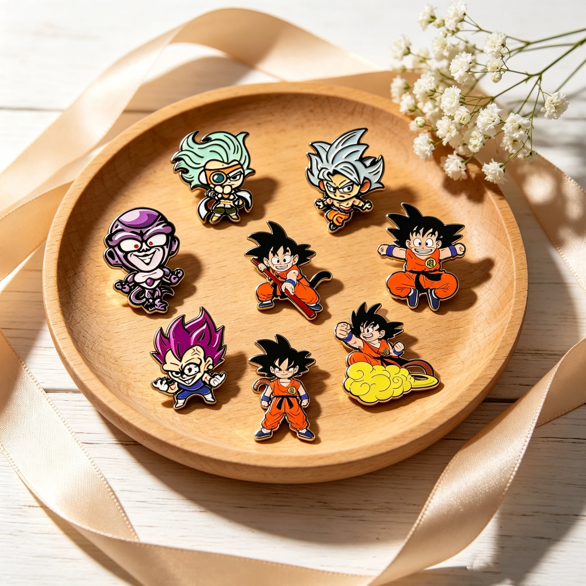 8Pcs Cartoon Fighter Enamel Pin Set, Metal Lapel Badges, Halloween Present Backpack Clothing Decorative Brooches