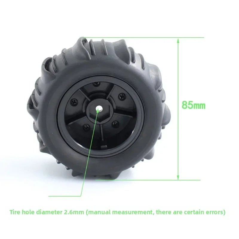 4 Buah Roda Ban Karet Hex 85Mm 12Mm untuk SCY 16101 16102 16103 Pro MJX Hyper Go 14210 16210 1/14 1/16 1/18 RC Monster Truck U