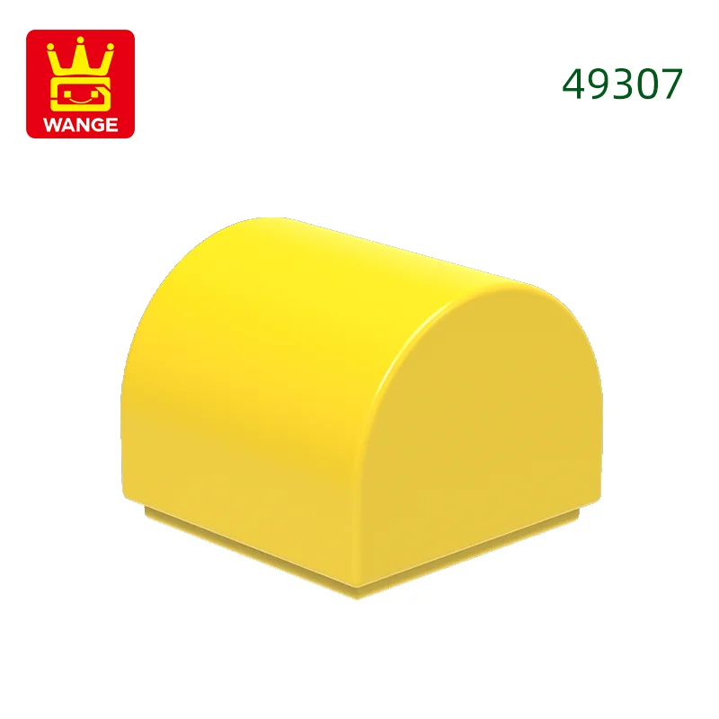 416 stks/partij 49307 1x1x2/3 Dubbele Gebogen Top Bouwstenen MOC Helling Accessoires Compatibel met baksteen Kinderen Speelgoed Geschenkdoos