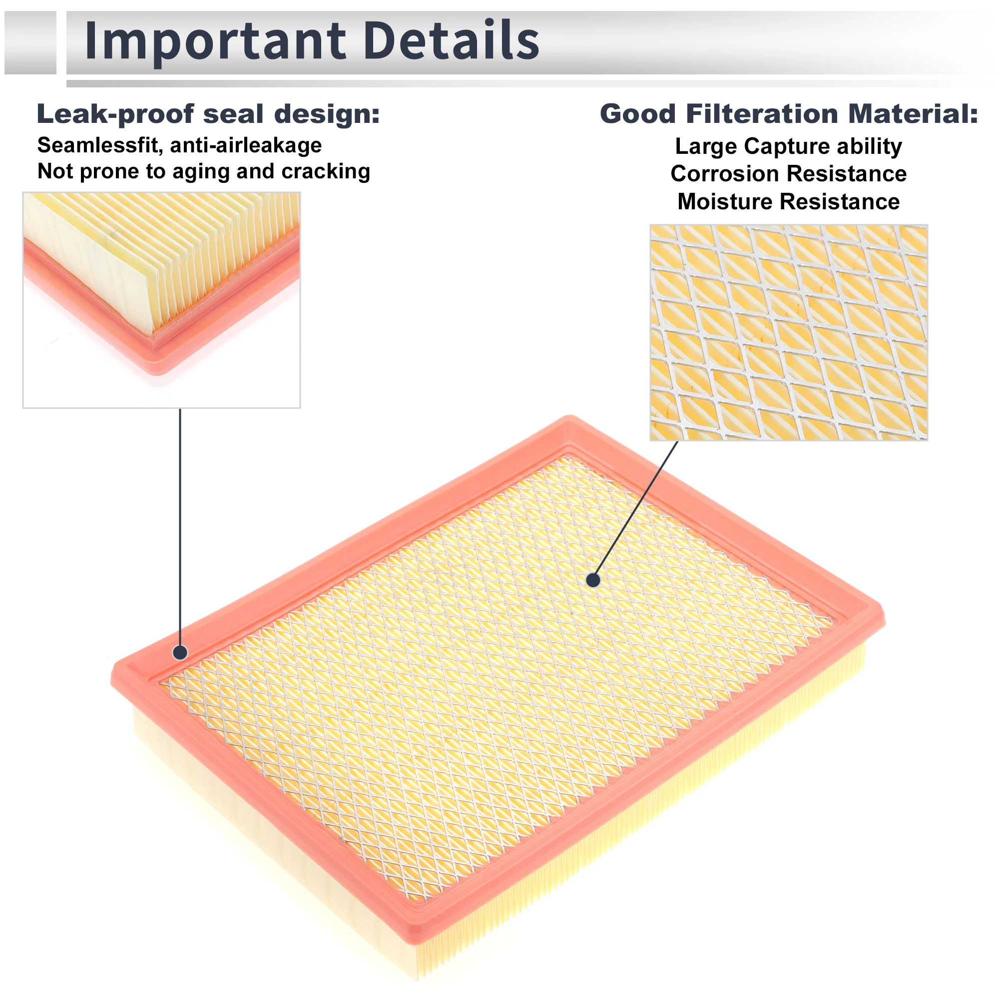 

Воздушный фильтр двигателя X Autohaux для Chevrolet Impala 2000-2005, фильтр с длительным сроком службы, воздухоочиститель No 15221217/24508572, 1 шт.
