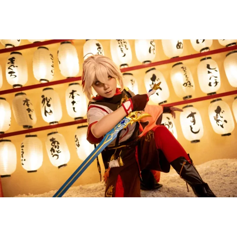 

DY2025Kaedehara Kazuha Sword Freedom-Sorn Genshin Impact Хэллоуин Рождество необычные костюмы для вечеринок аксессуары