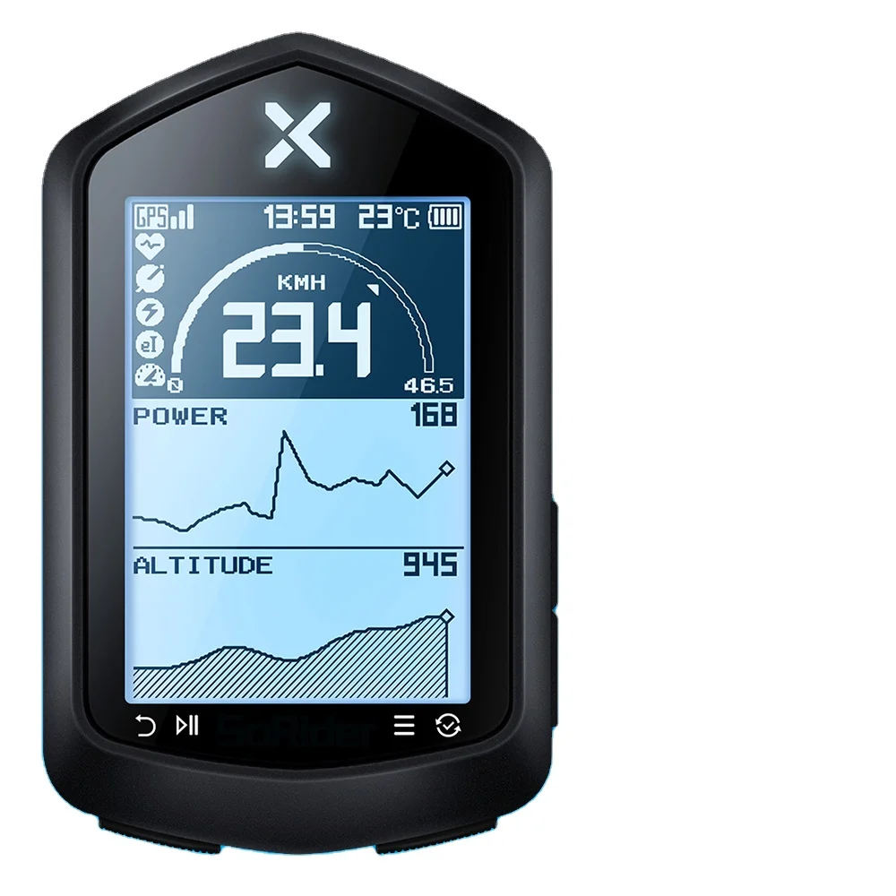 

XOSS NAV NAV Plus 2,4-дюймовый GPS-велосипедный компьютер Велосипедные датчики сердечного ритма ANT + маршрутная навигация для MTB Road