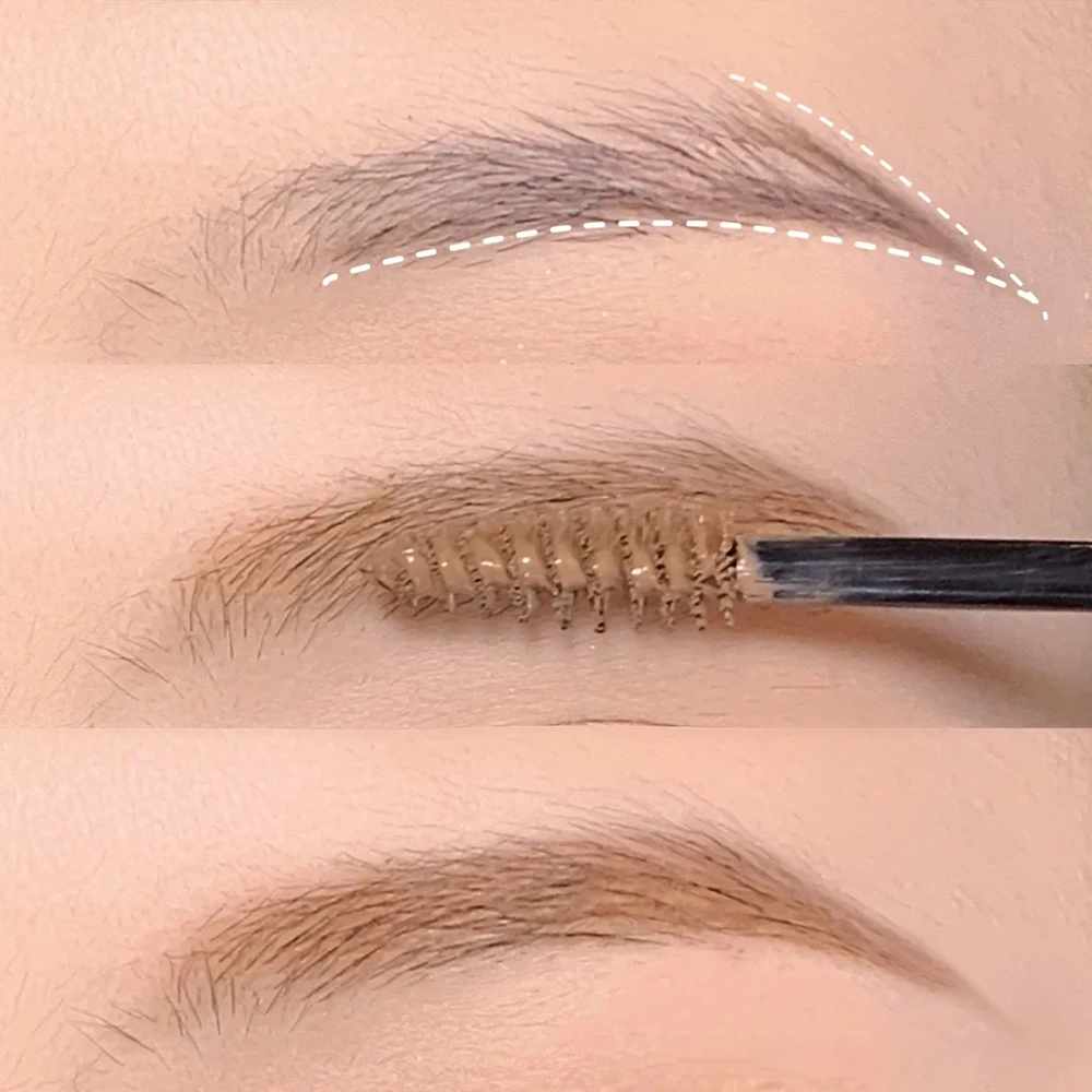 Crema para cejas resistente al agua de larga duración, altamente pigmentada, de secado rápido, a prueba de sudor, a prueba de manchas, adecuada para uso diario