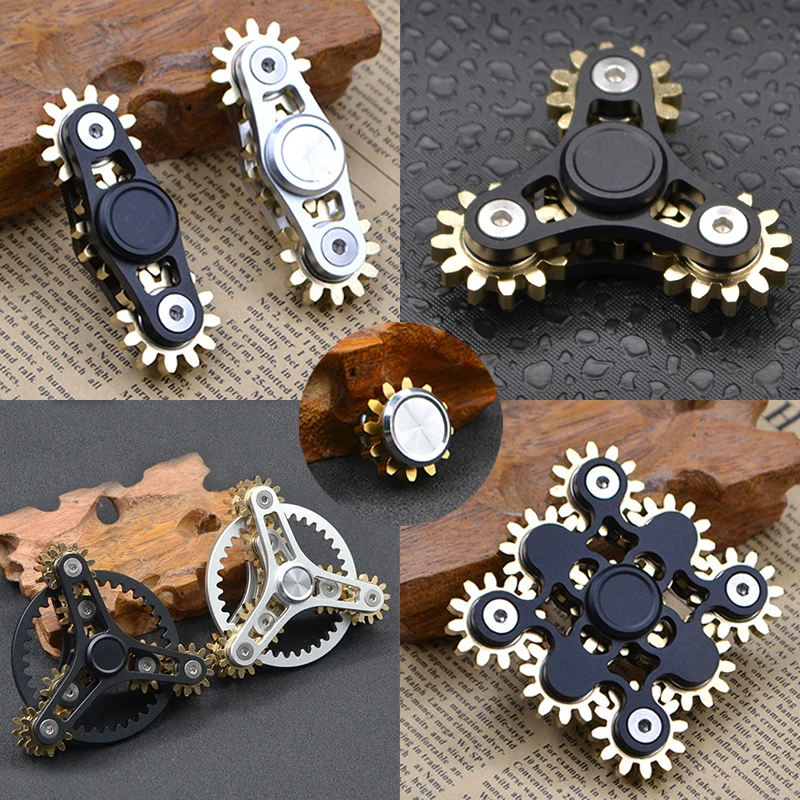 Metal Stainless Fidget Spinner Toy Adult Antistress Hand Spinner Rotate Children Stress Reliever Gyroscope Children Gifts Toys