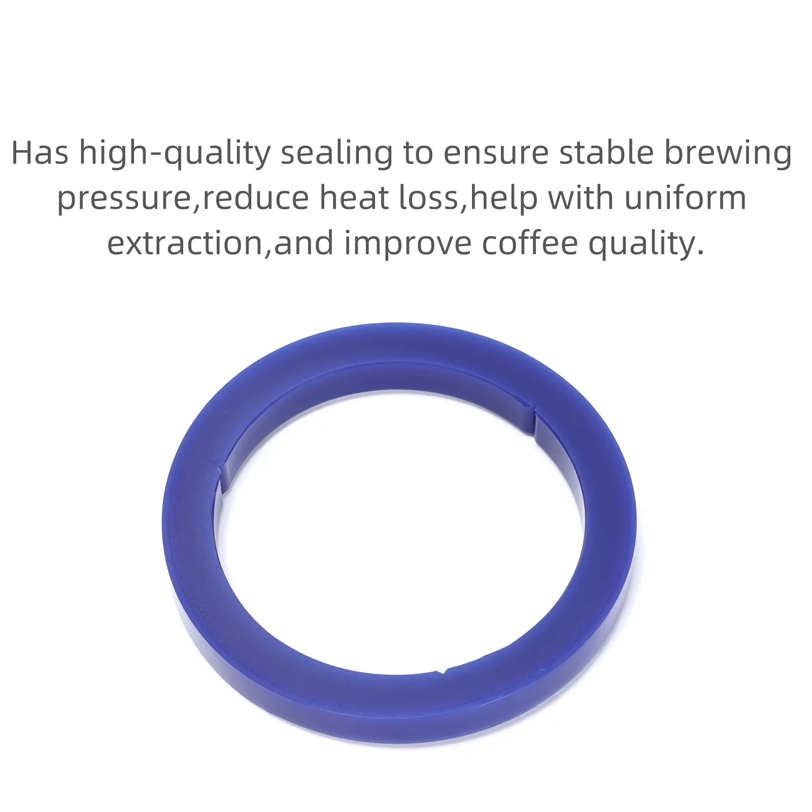 Ruimou 2 Pcs Blue Coffee Machine Brewing Head Silicone Gasket 73x57x8.5mm Compatible With Gaggia E61 Etc