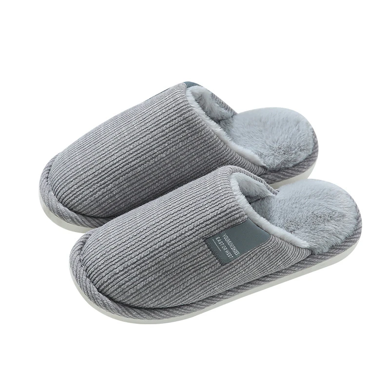 Plush House Slippers Winter Fall Comfy Indoor Bedroom Floor Lightweight Warm Breathable Comfortable All-Season Home Shoes
