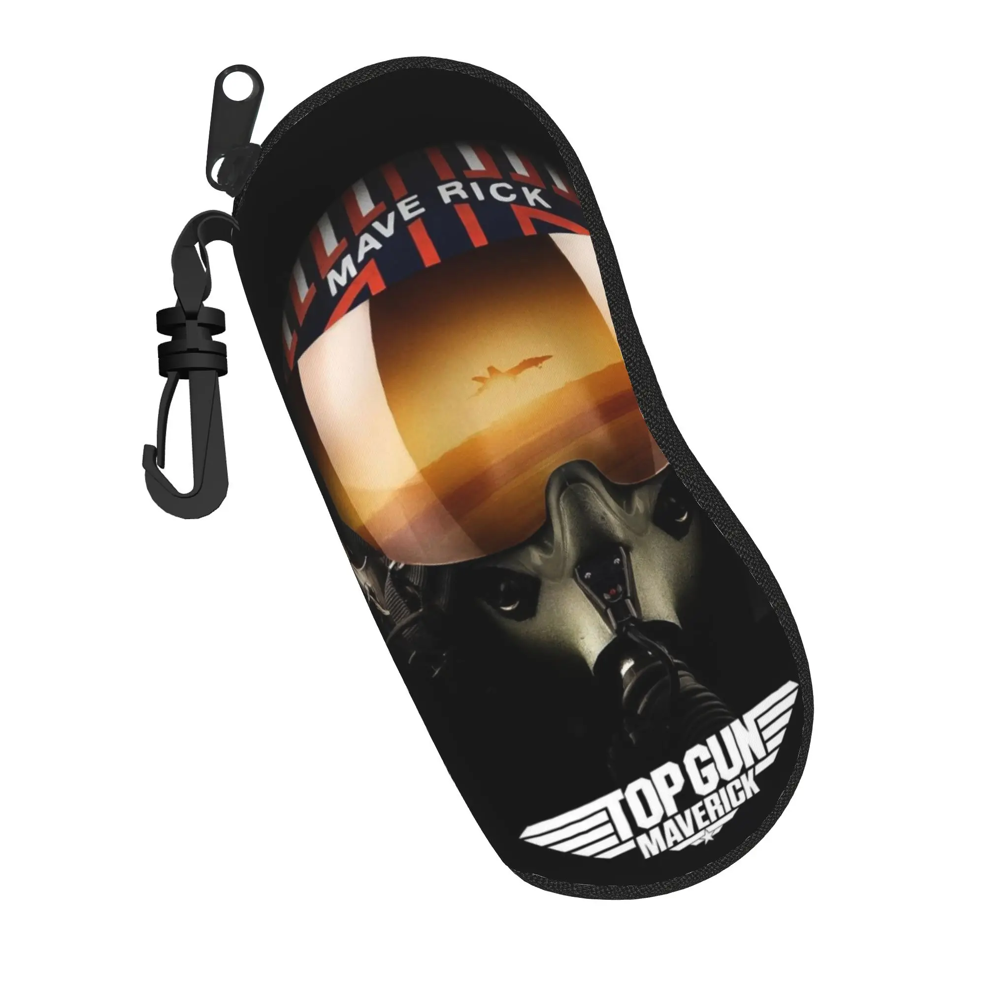Top Gun Sign Tom Cruise Fighter  Glasses Case  Convenient Sunglasses Pouch For Unisex Retro Eyewear Storage Print Glasses Box