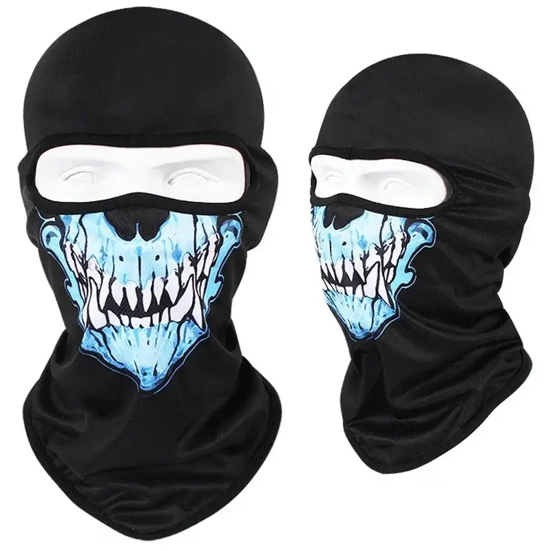 3D Skull Mask Balaclava Cap Breathable Motorcycle Riding Full Face Scarf Outdoor Men Head Cover Cycling Headgear Neck Gaiter Hat - Image 17