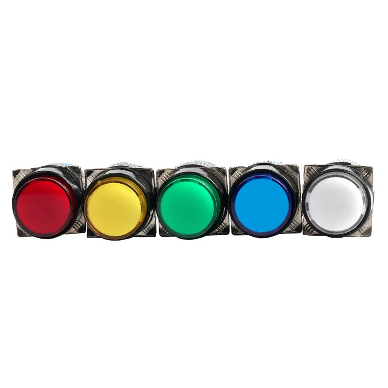 LA16Y-11BN 16mm Push Button Switch Self-Reset /Lock Round Momentary/Latching 1NO1NC Silver Contact Power Starter Control Switch