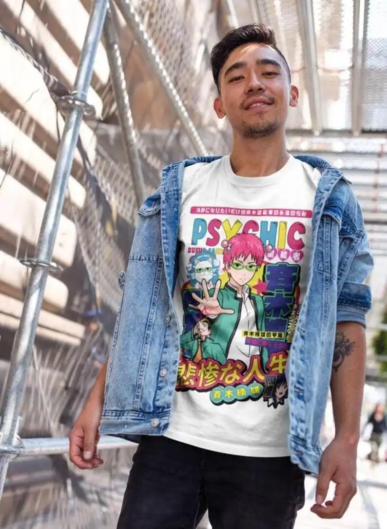 K Saiki Annoyed Face Unisex Shirt: Saiki Kusuo no Sai Nan Anime Merch for Lovers
