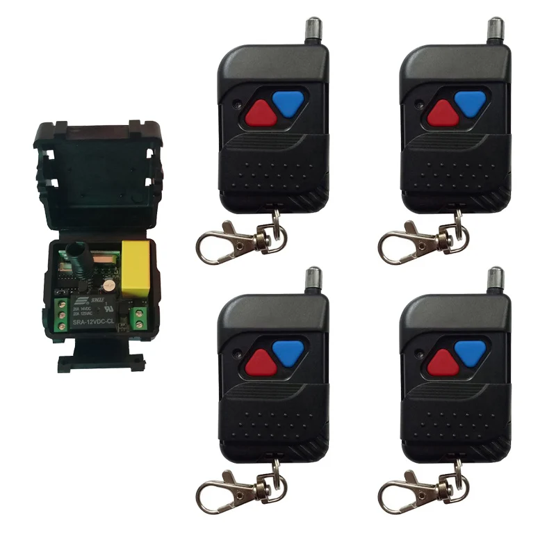 AC 220V 1CH Radio Controller RF Wireless Relay Remote Control Switch Transmitter+Receiver Garage Doors /window image 2