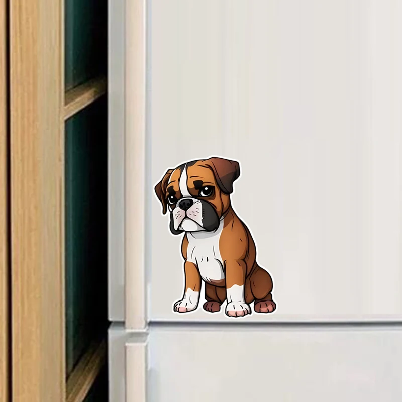 CUTE BOXER DOG Vinyl Car Sticker Waterproof Decal Cheap Laptop Animal Pet Puppy Wildlife Decoration