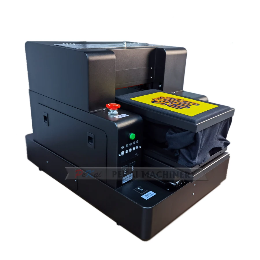 Automatic DTG Garment T-shirt Printer A4 size Direct to T-shirts Printing Machine 6 Colors