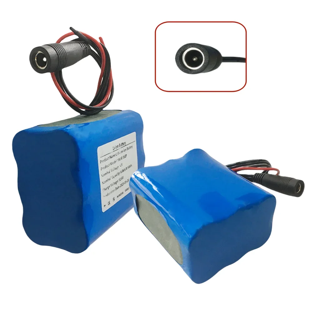 ก้อนแบตเตอรี่3S2P 12V 6800mAh 18650แบตเตอรี่ลิเธียมแบตเตอรี่โทรศัพท์12.6V + ที่ชาร์จ