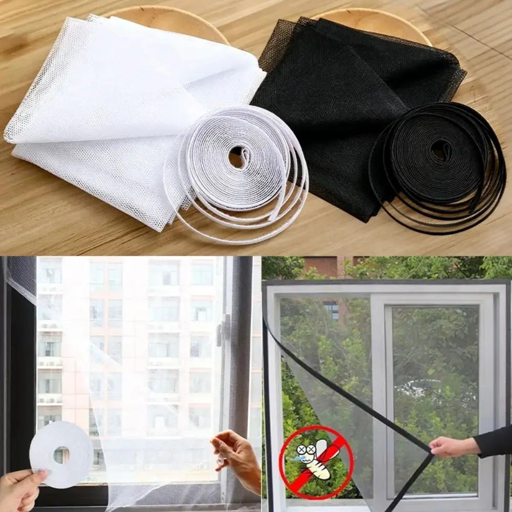 Easy Install Mesh Mosquito Net Self-Adhesive DIY Window Net Fly Net Windows