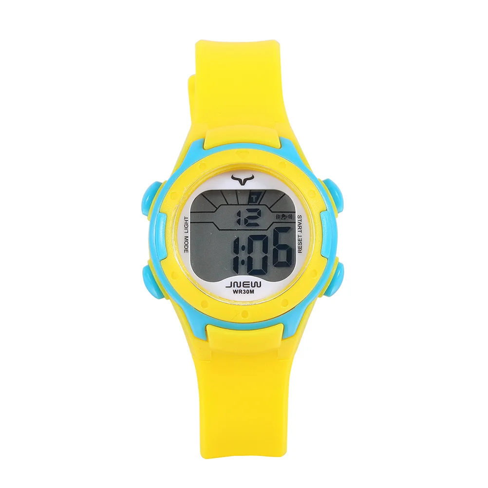 Waterproof Sports Watch Multifunctional Yellow Watch Comfortable Durable Strap Precise Quartz Accessories