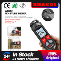Digital Wood Moisture Meter Paper Humidity Tester With LCD Display Portable Wall Hygrometer Timber Damp Detector 0-99.9%