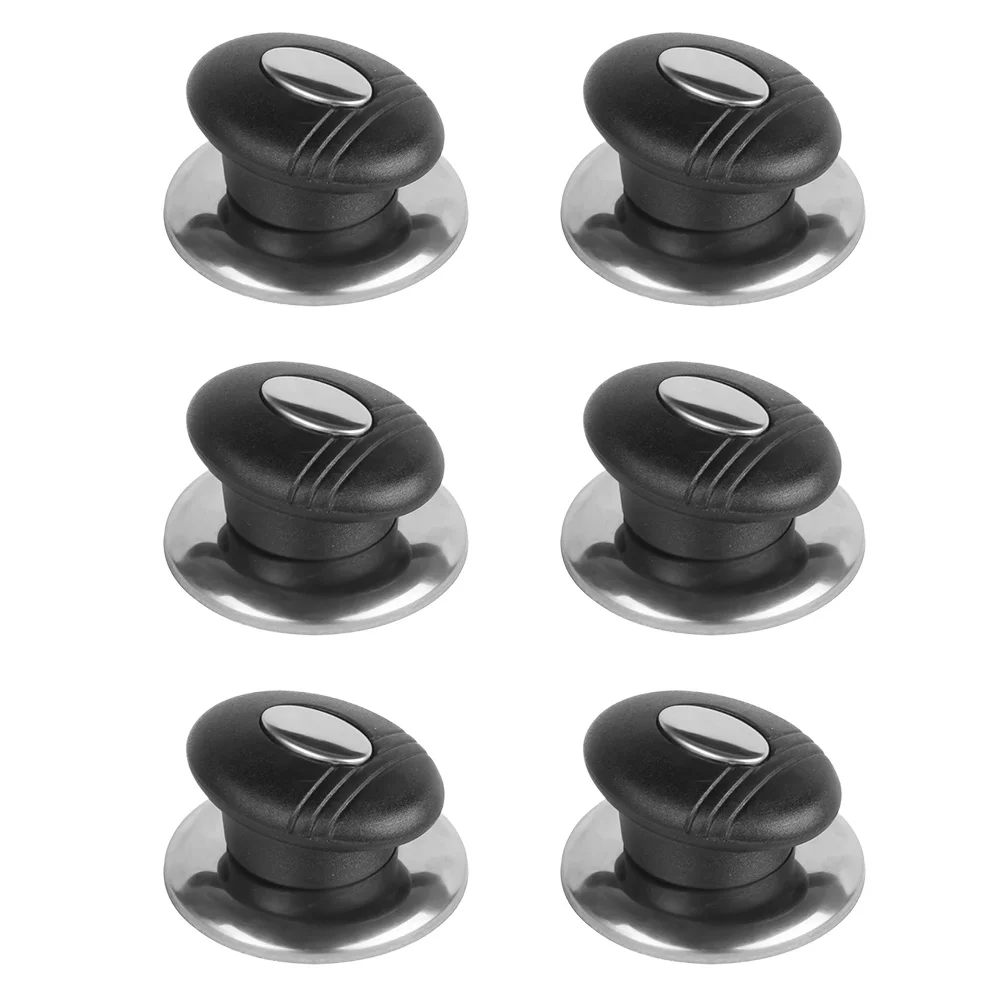 

6 Pcs Pot Top Beads Cookware Pan Lid Handles Useful Kitchen Accessories Set Stainless Steel Knobs Frying