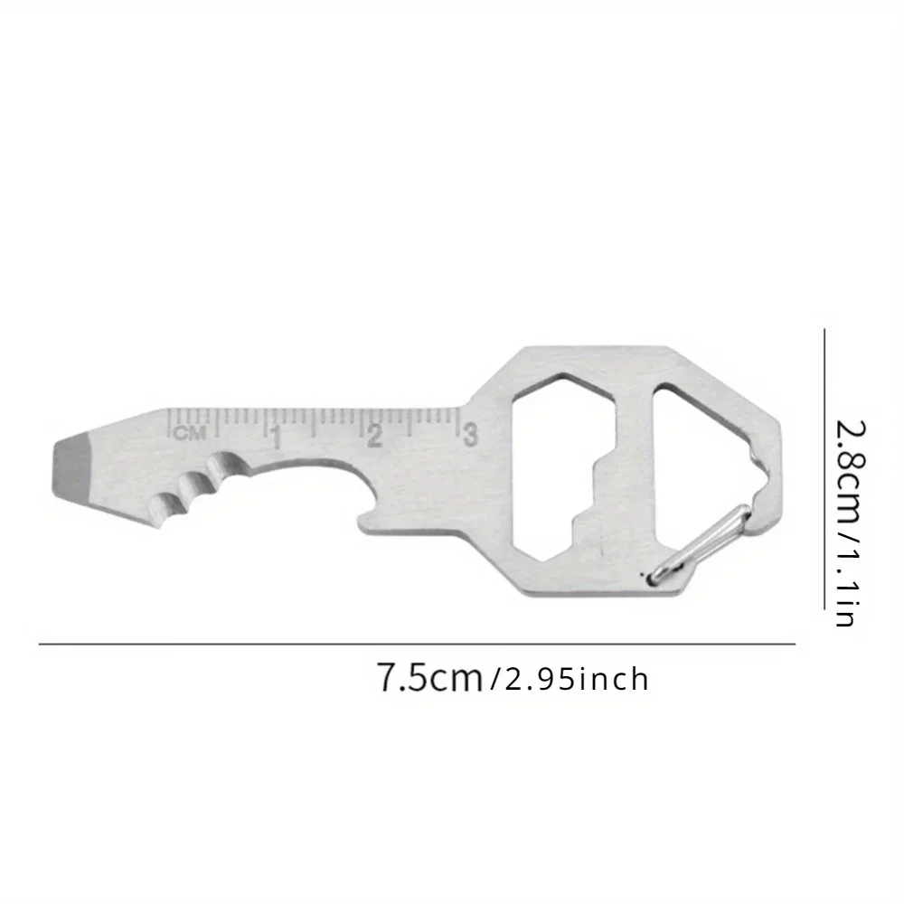 1PC Kompaktowy otwieracz do butelek Outdoor Survival Klucz Śrubokręt Kieszonkowy EDC Wielonarzędziowy brelok do kluczy Outdoor Survival Gear Gadżet — zdjęcie 6