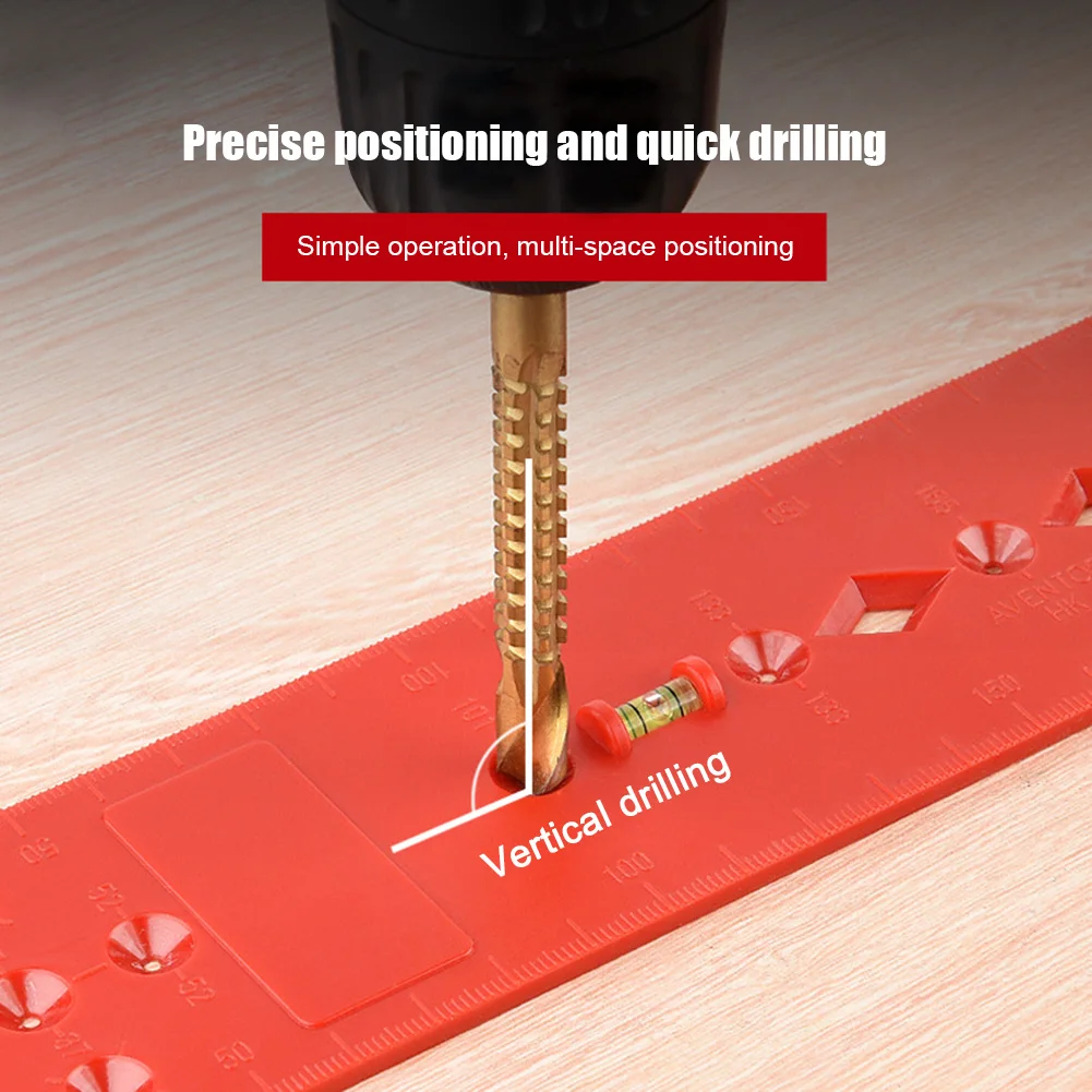 المفصلي ثقب الحفر دليل محدد ، ثقب فتاحة قالب ، مستوى فقاعة ، حاكم ، الباب ، خزائن ، النجارة ، لكمة ، DIY بها بنفسك أداة