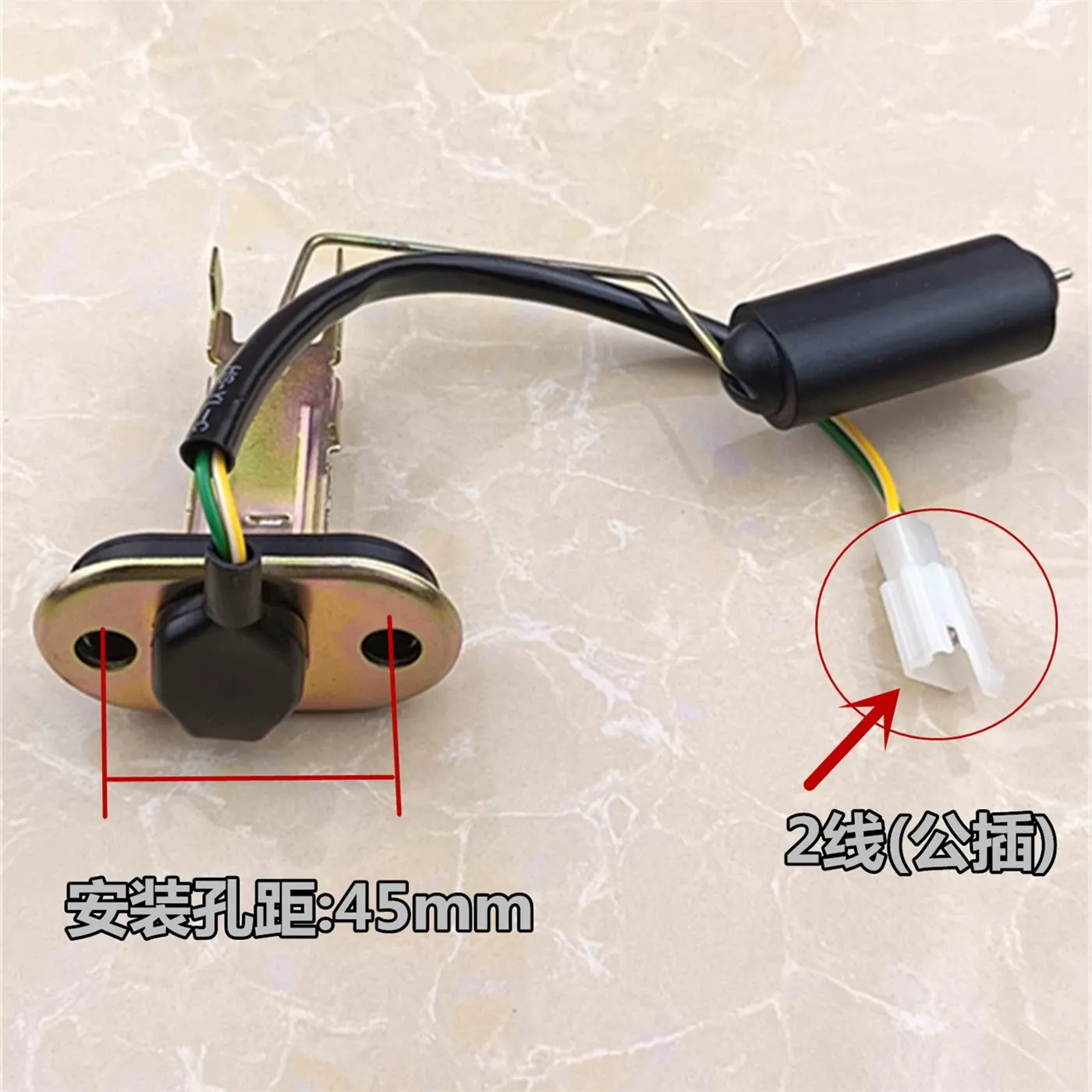 Fuel Level Sensor For 125cc 150cc Cruiser Motorcycle GN125 Universal Fit Durable Float Arm Accurate Reading Corrosion Resistant