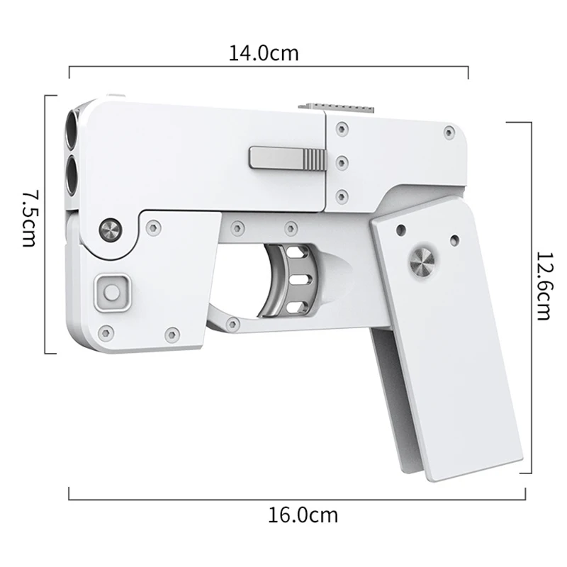 Telefon komórkowy Model pistoletu Zabawka Kula Skorupa Składane pistolety Airorft Smartphone IC380 2 Burst Gumowa broń Zabawki dla dzieci Prezenty