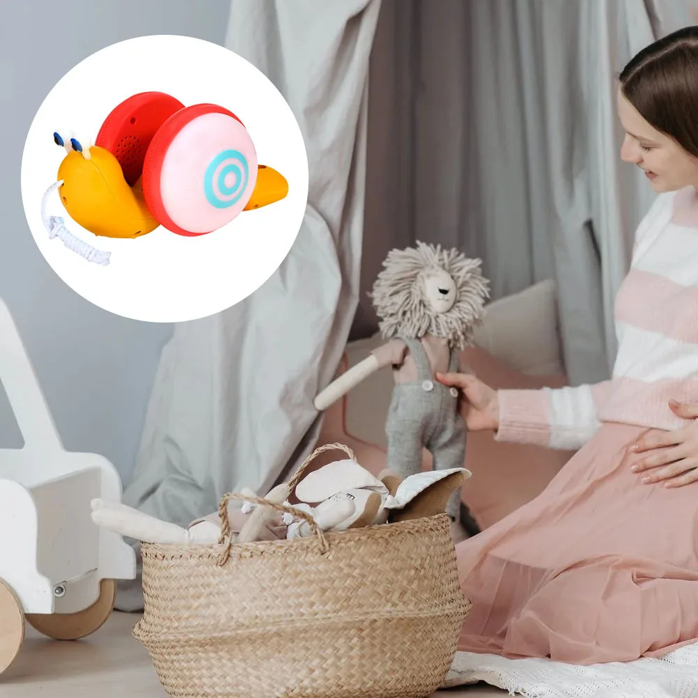 달팽이 끌기 뮤지컬 트랙션 풀 스트링 워커 아기 보행기 유아 협응력 학습 달팽이 끌기 장난감 트랙션 장난감