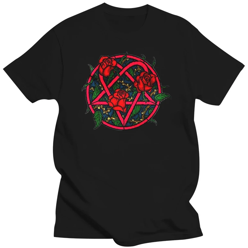 Him Rose Heartagram Women Black Tee Metal Band Shirt Rock Band T-Shirt Xs-Xl Hip-Hop Tee Shirt