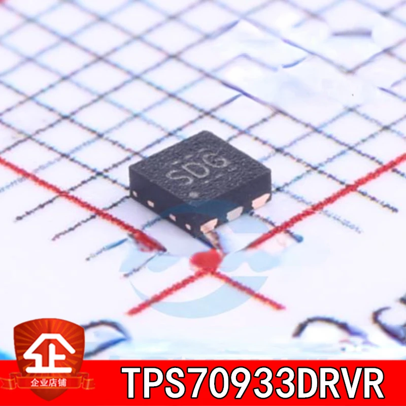 

10pcs New and original TPS70933DRVR WSON-6 Screen printing:SDG Linear regulator IC chip TPS70933DRVR TPS70933 WSON-6 SDG